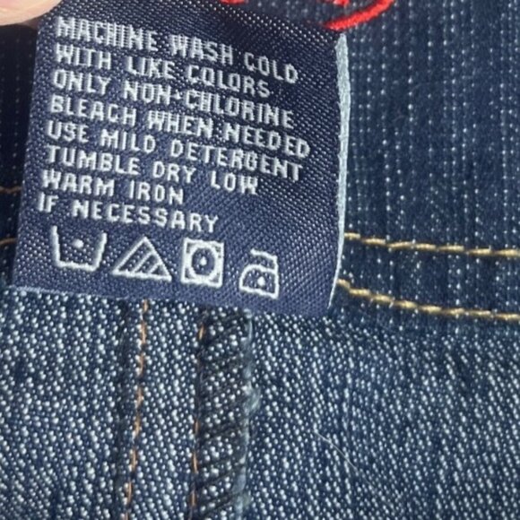 Zoey Beth Denim Skirt Gold Belt Womens 1X Blue New - Picture 9 of 10